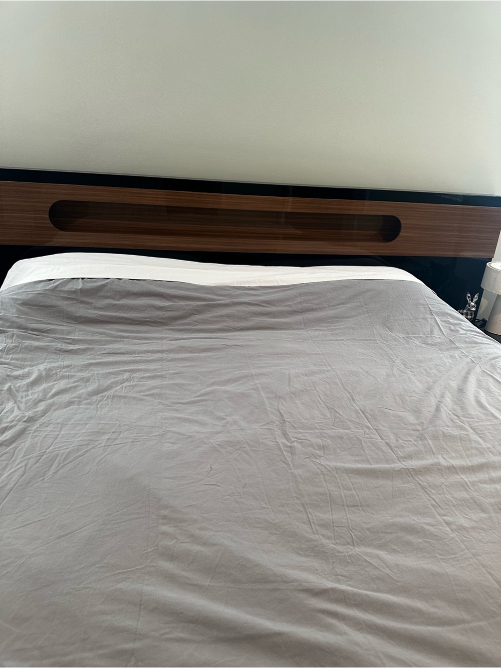 H&M Light Gray Cotton King Size Duvet Cover